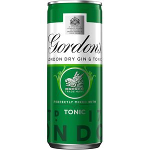 Gordon's London Dry Gin and Tonic, Can, 250 ml x 12