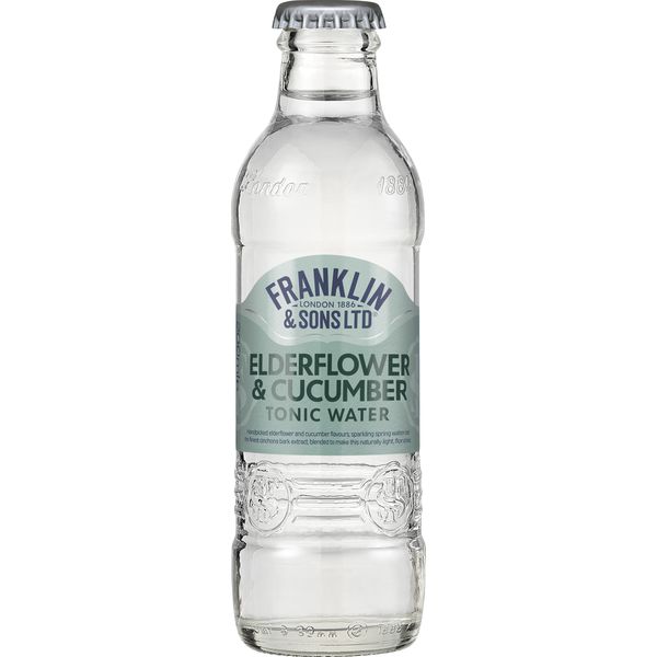 Franklin Sons Elderflower Tonic Water With Cucumber 200 ml x 24